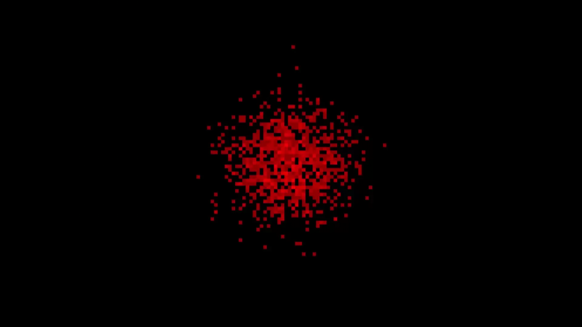 2D diffusion with a Monte Carlo method